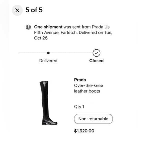 NEW Prada over the knee patent leather boots - Picture 8 of 10